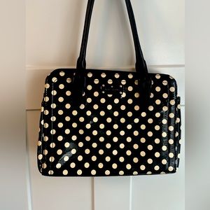Kate Spade New York polka dot handbag leather purse